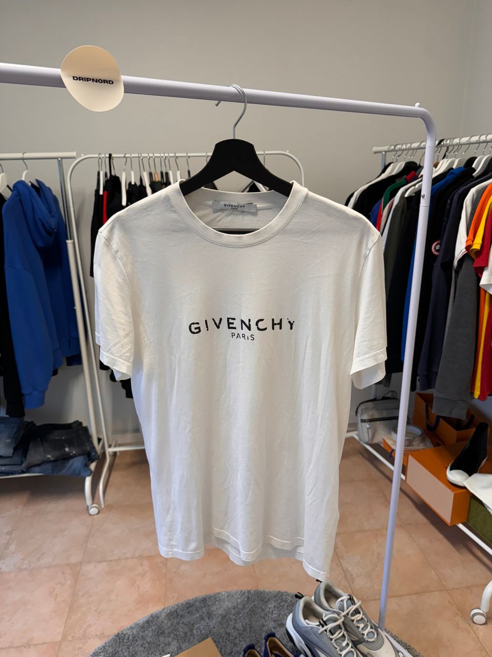 Givenchy Paris Destroyed Logo T-Paita