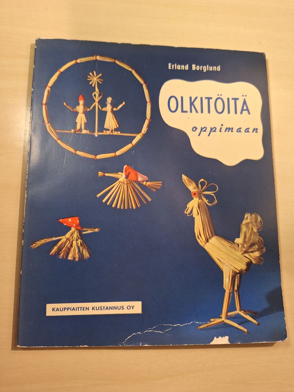 Olkitöitä oppimaan -kirja vuodelta 1959