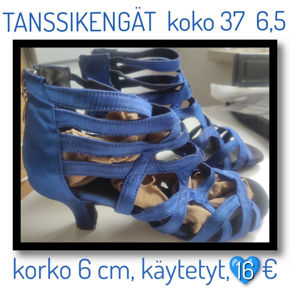 TANSSIKENGÄT, koko 37, käytetyt