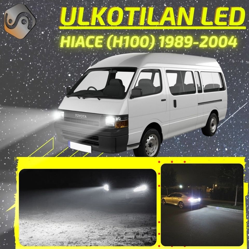 TOYOTA HIACE (H100) 1989-2004 Kirkkaat LED Valot ; Ajovalot ja Muut