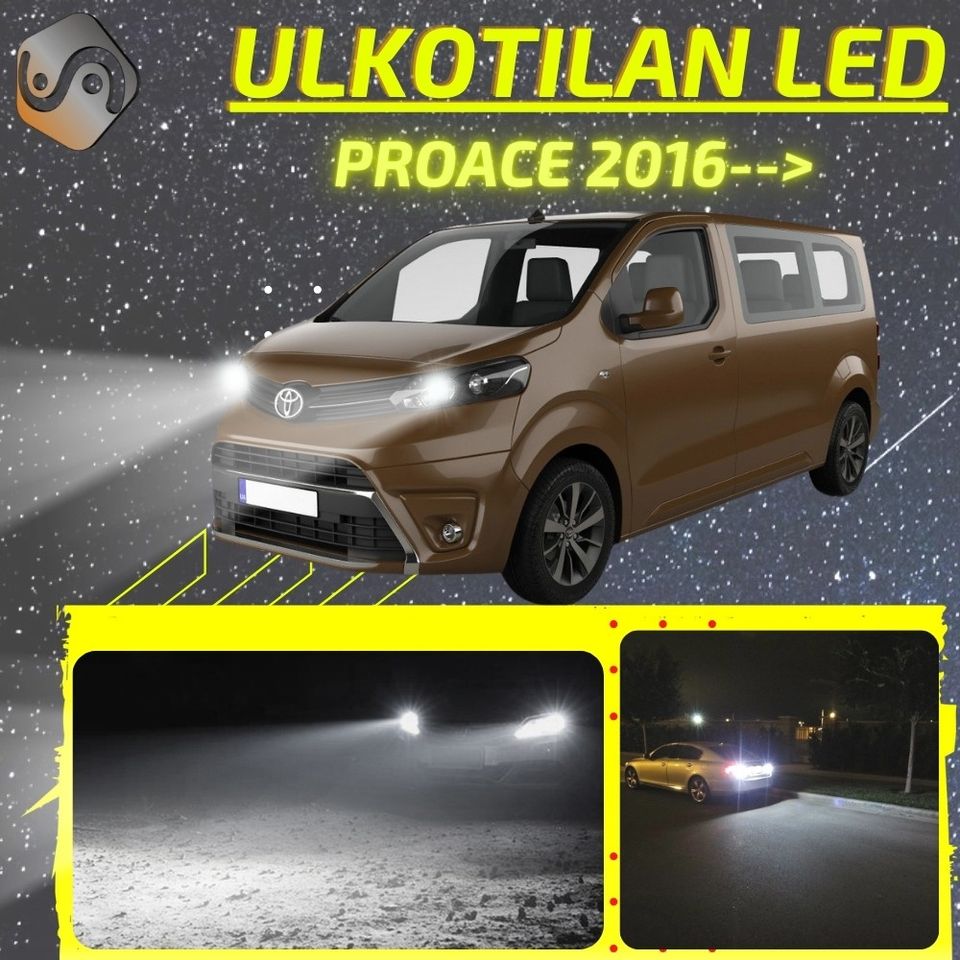 TOYOTA PROACE 2016--> Kirkkaat LED Valot ; Ajovalot ja Muut