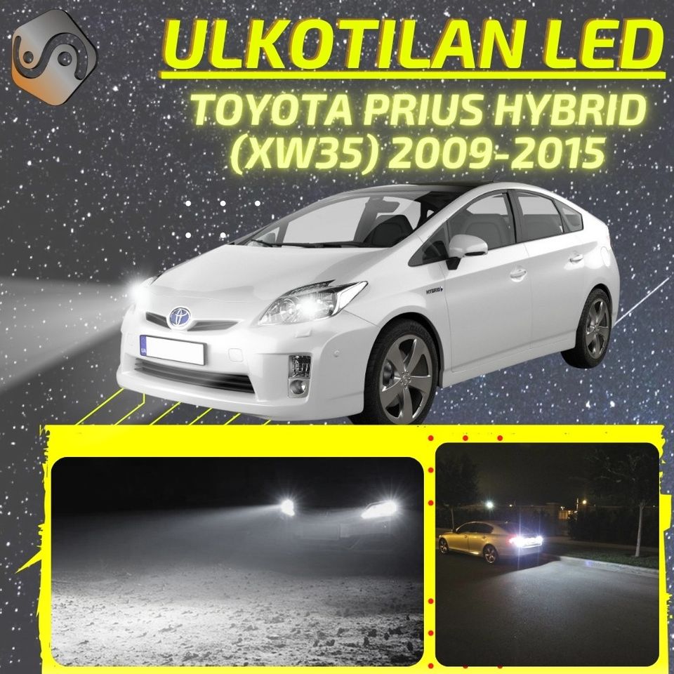 TOYOTA PRIUS HYBRID (XW35) 2009-2015 Kirkkaat LED Valot ; Ajovalot ja Muut