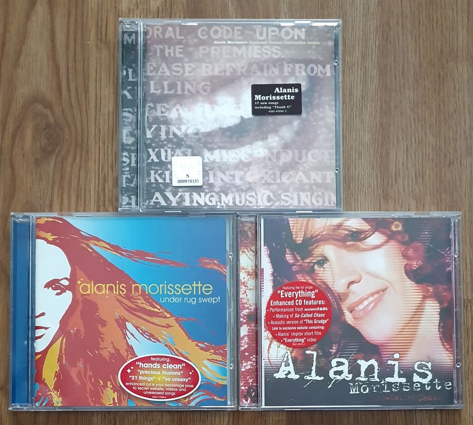 Alanis Morissette 3 cd-levyä