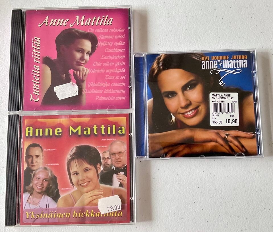 Anne Mattila CD-levyt, 3 kpl