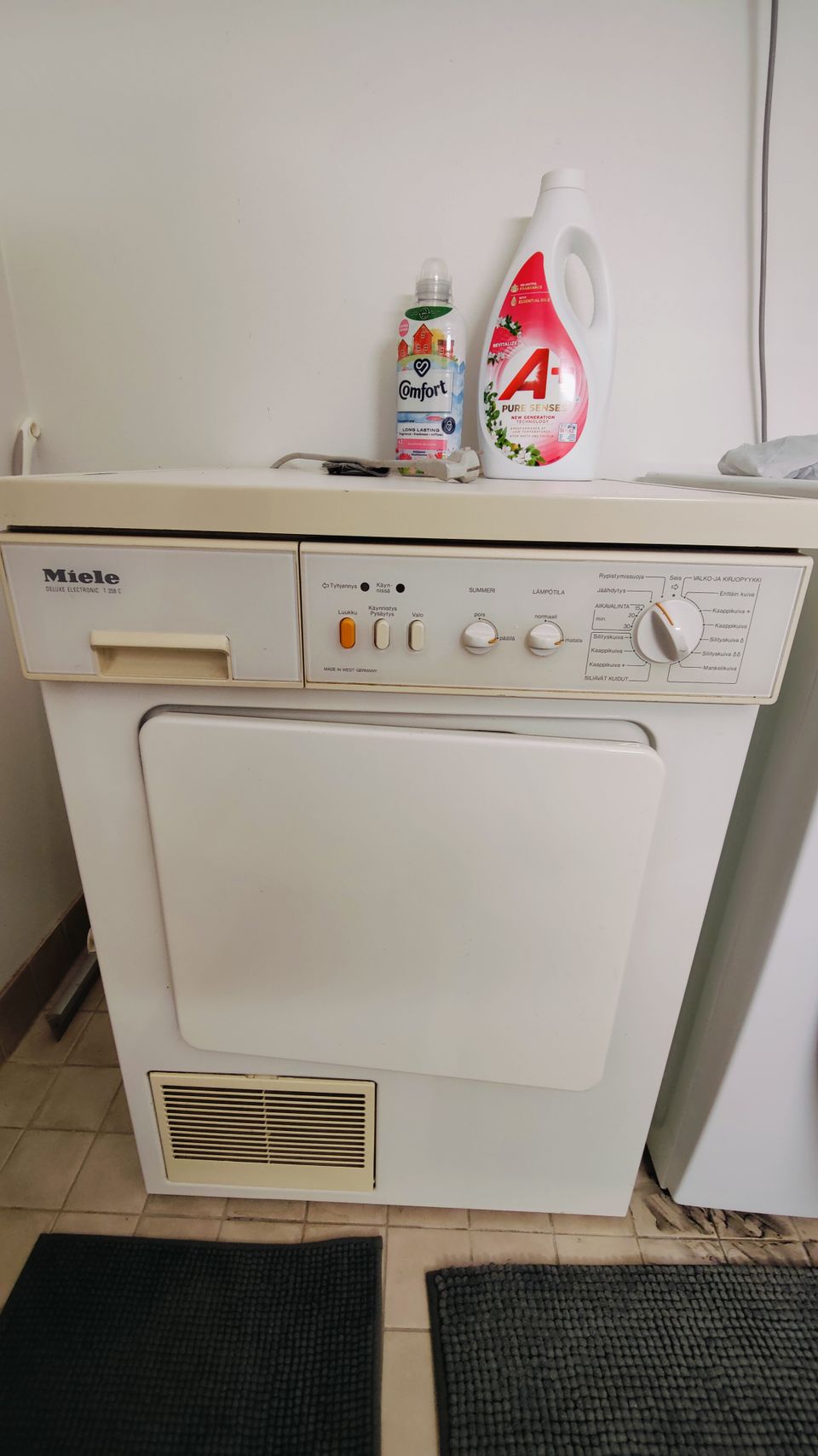 Kuivausrumpu Miele 3,6kg vetoa