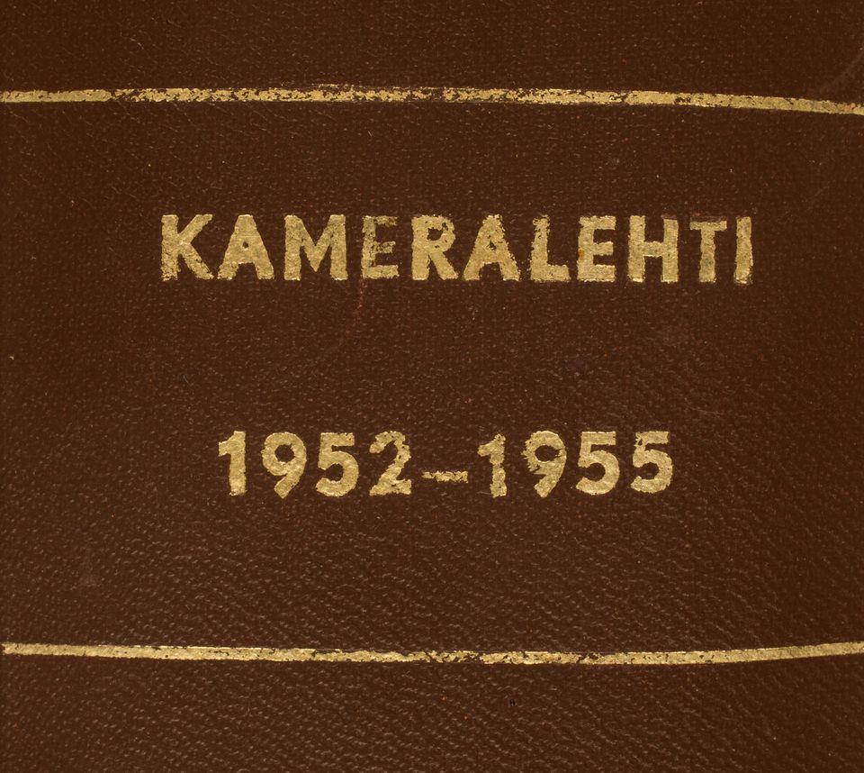 Kameralehden sidottu vuosikerta 1952-55