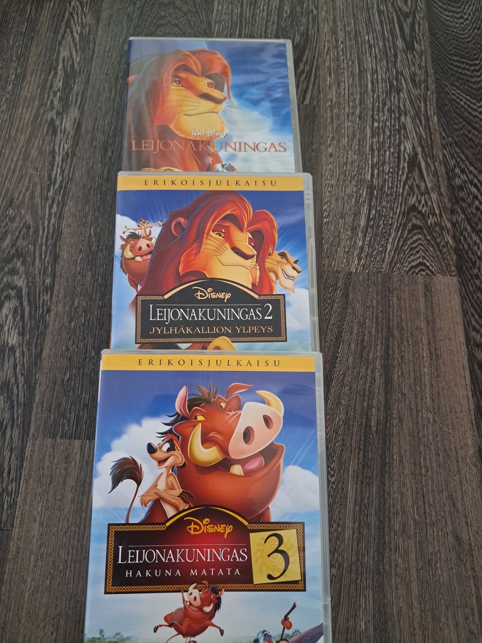 Disney Dvd:t leijonakuningas 1-3