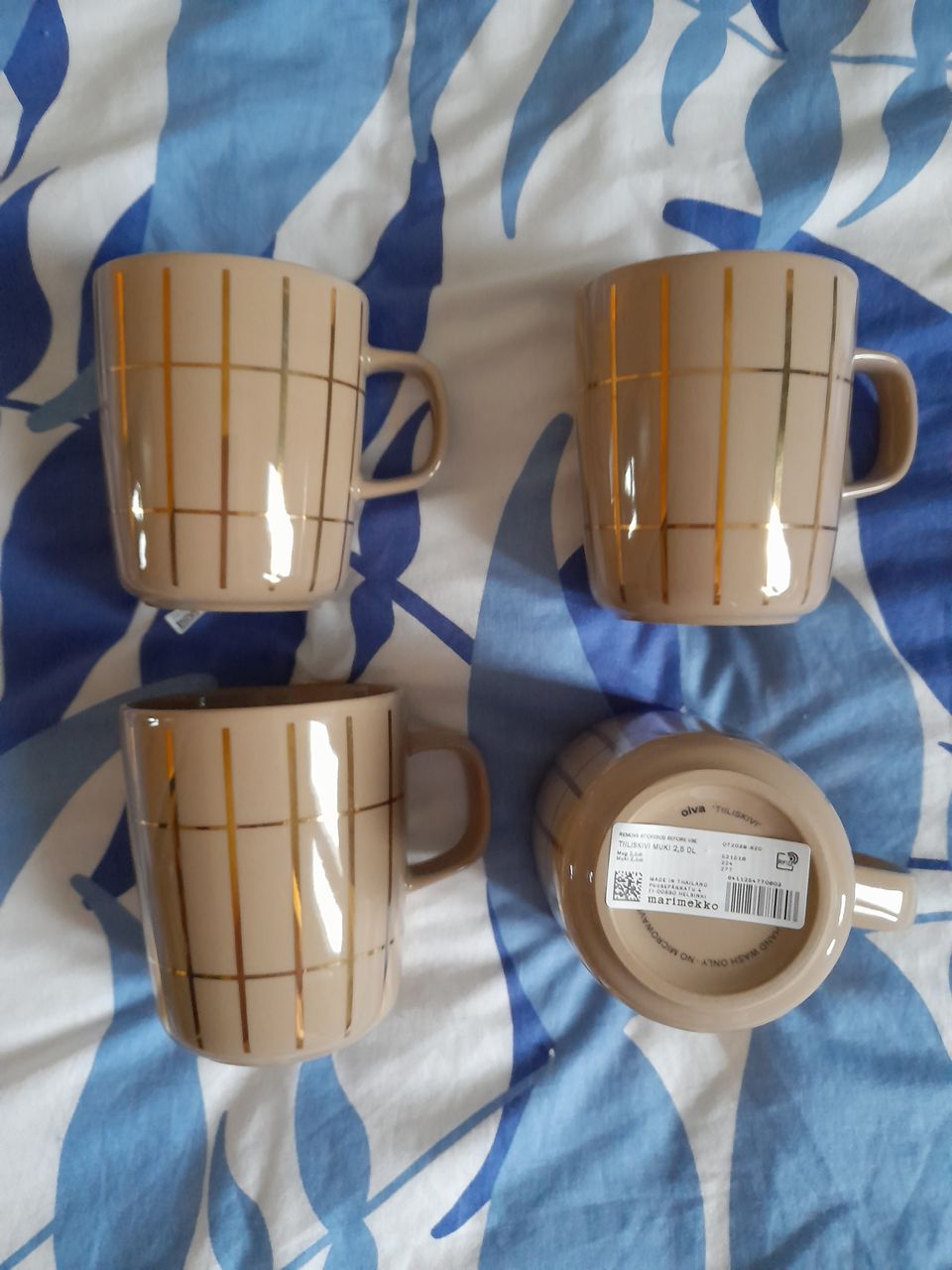 Marimekko tiiliskivi muki x 4 kpl