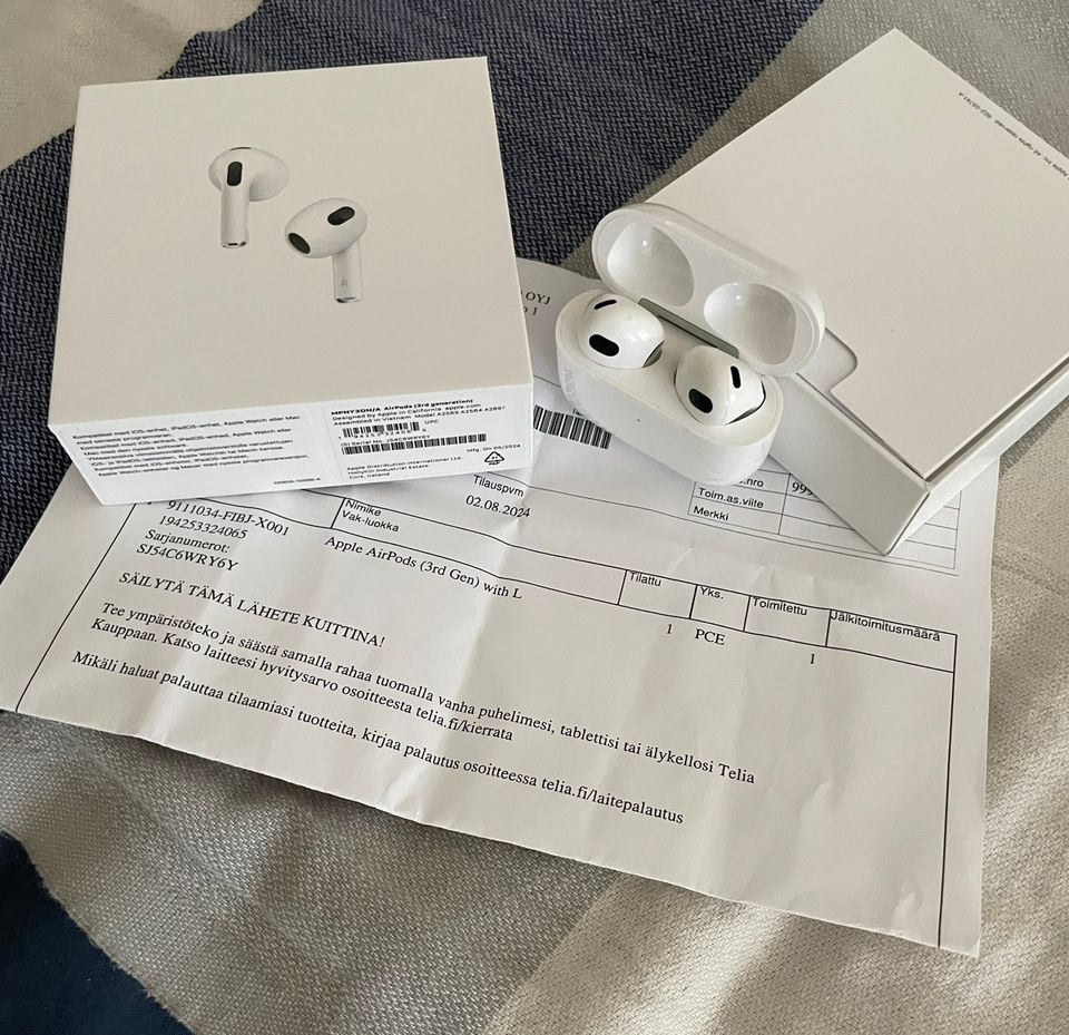 Airpod 3 langattomat kuulokkeet