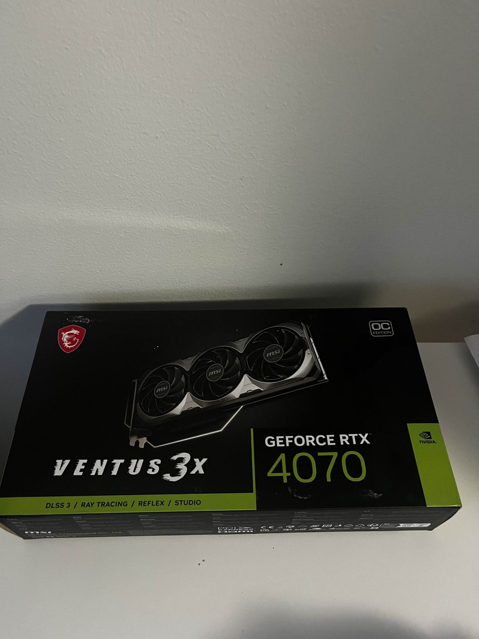 MSI VENTUS GEFORCE RTX 4070 VENTUS 3X E 12G OC