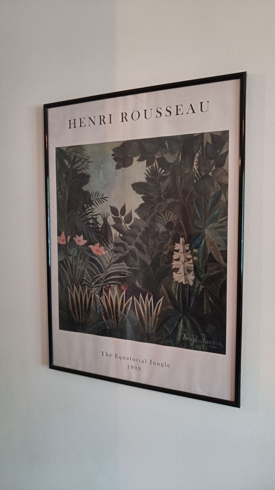 Henri Rousseau juliste kehyksellä