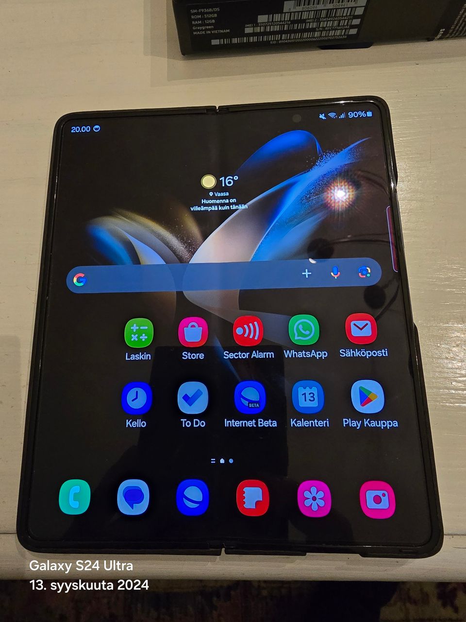 Samsung Galaxy Z Fold4 512 gb väri graygreen