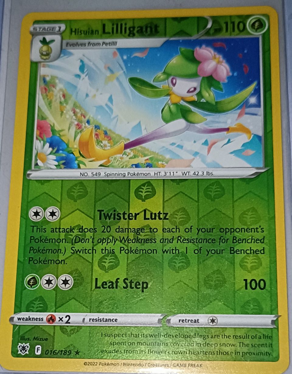 Hisuian Lilligant reverse holo