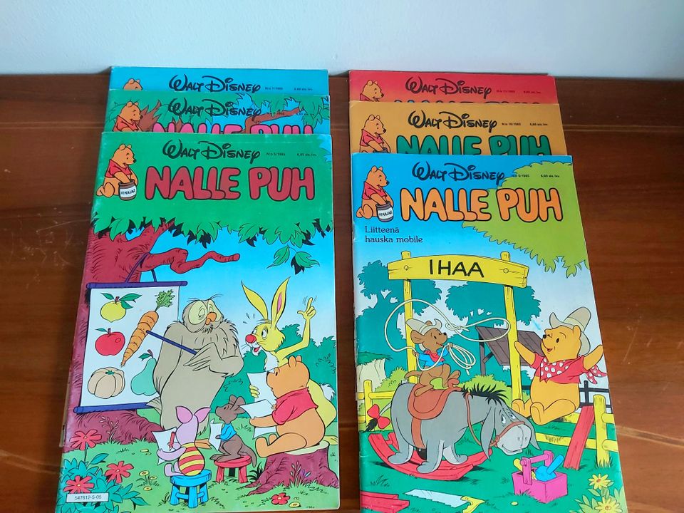 Nalle Puh v. 1985 lehdet, oikein hyvä kunto