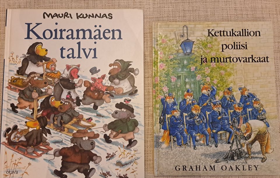 2kpl lastenkirja (Kunnas Koiramäen talvi, Kettukallion poliisi)