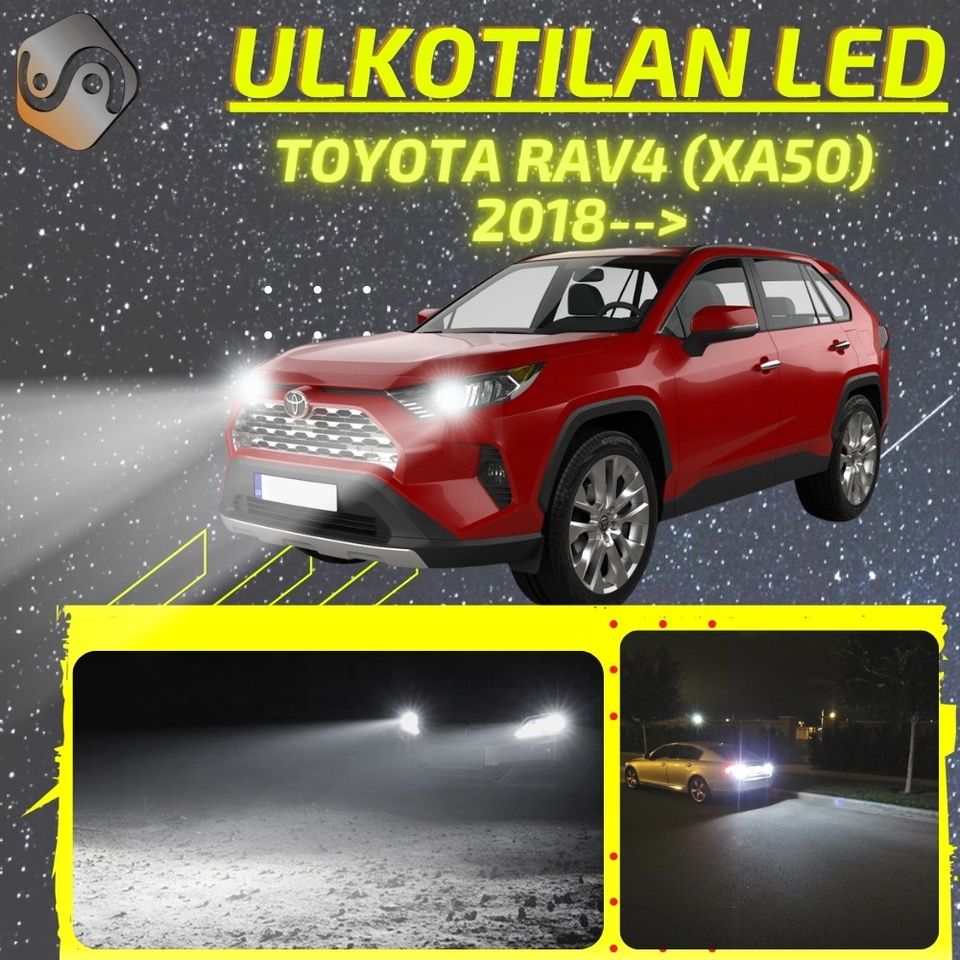 TOYOTA RAV4 (XA50) 2018--> Kirkkaat LED Valot ; Ajovalot ja Muut