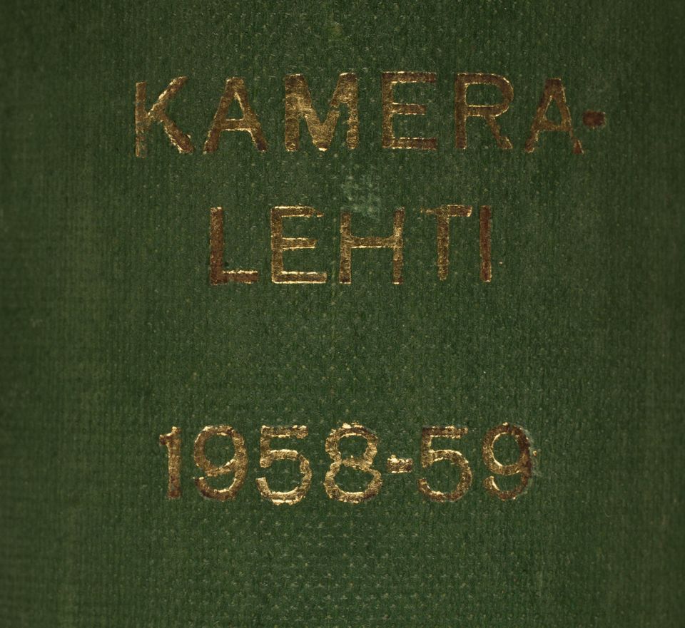 Kameralehden sidottu vuosikerta 1958-59