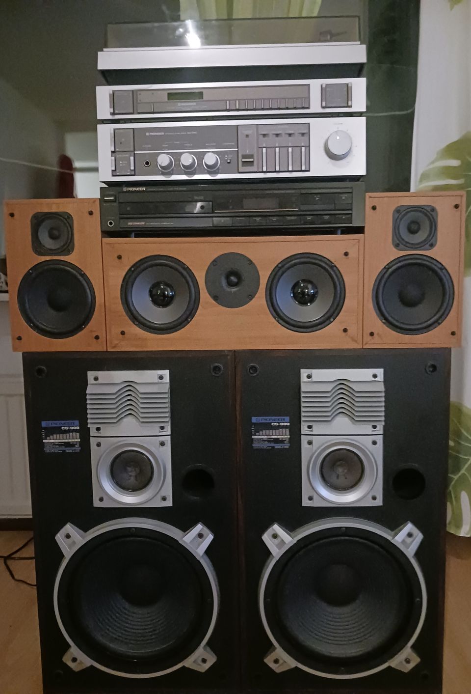 Pioneerin retro erillissarja+3kpl OR loudspeakers