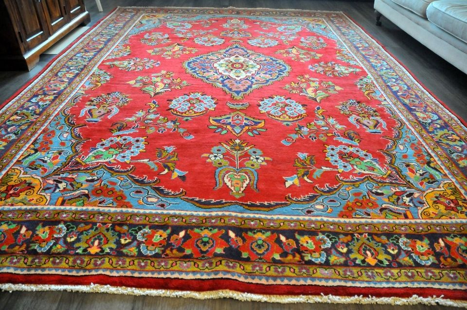 Käsinsolmittu villamatto 330 x 235 cm tod.näk. Chahar Mahal, Iran