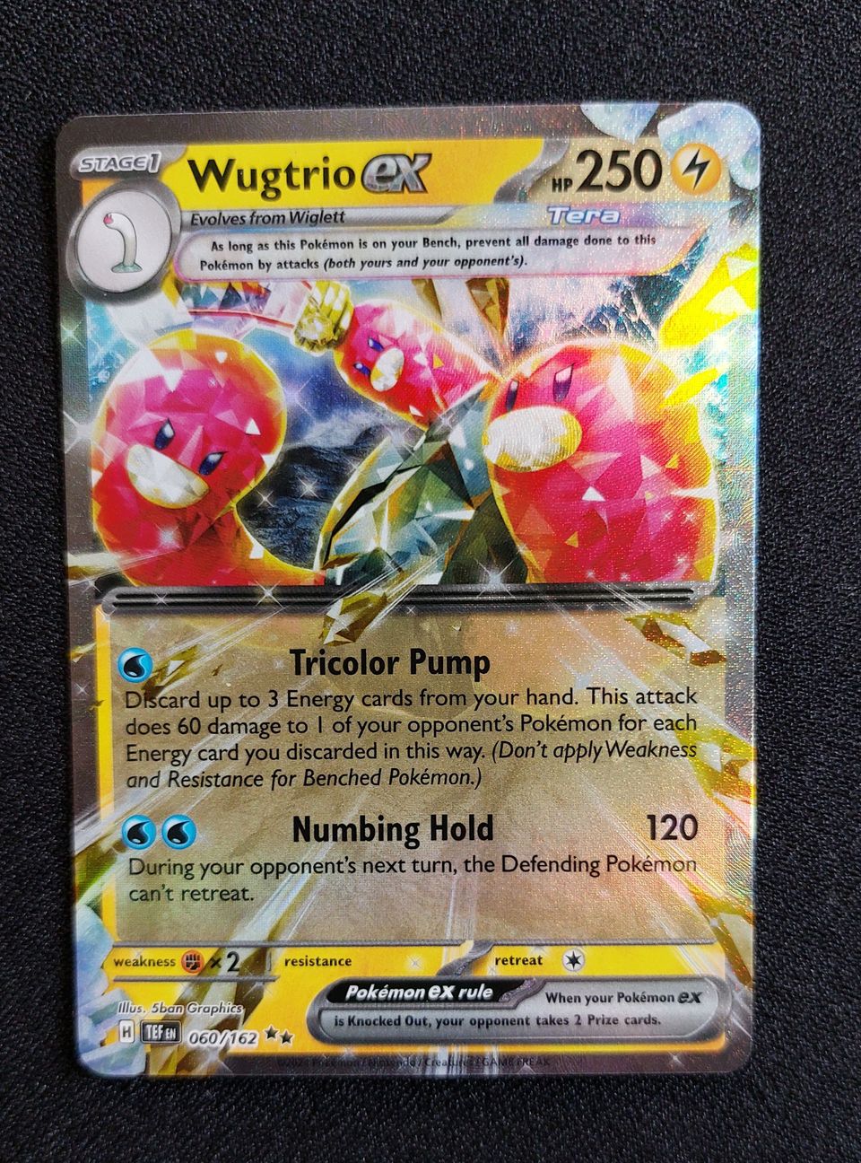 pokemon kortti Wugtrio ex 060/162