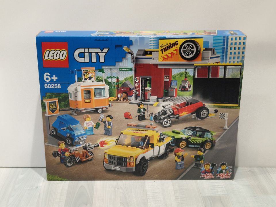 LEGO City 60258 Tuunausautokorjaamo (uusi)