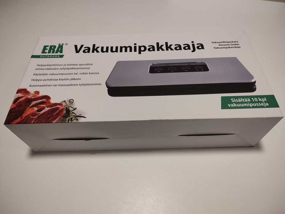 Vakuumipakkaaja 150W uusi ja vakuumipusseja