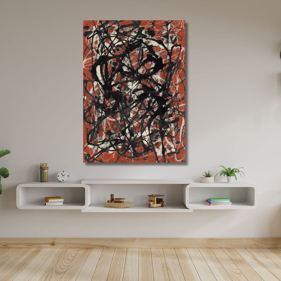 Uusi "Jackson Pollock" Canvas Taulu