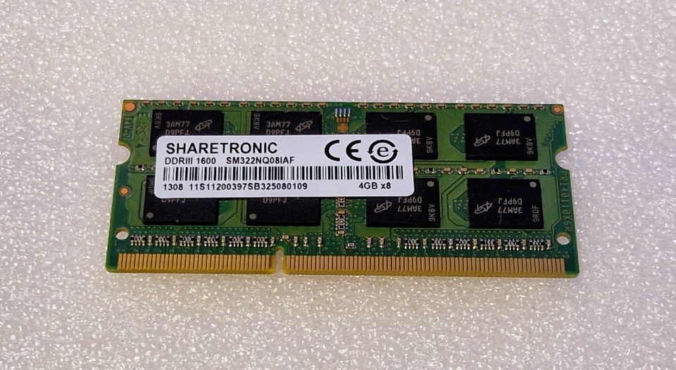 DDR3 4gb SO-DIMM 1600MHz