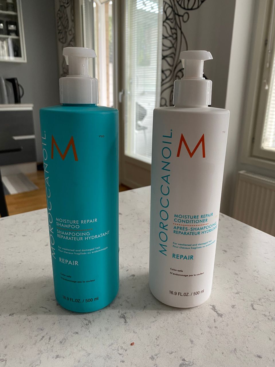 Moroccan oil shampoo + hoitoaine