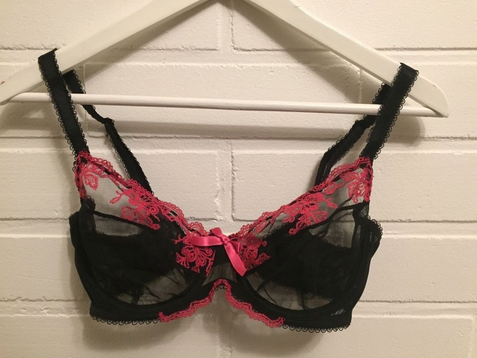 Gossard mustat / pinkit rintaliivit 75D