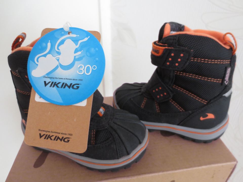 Uudet ja  Laadukkaat  VIKING GORE - TEX  Vedenpitävät  Talvikengät Koko 20.