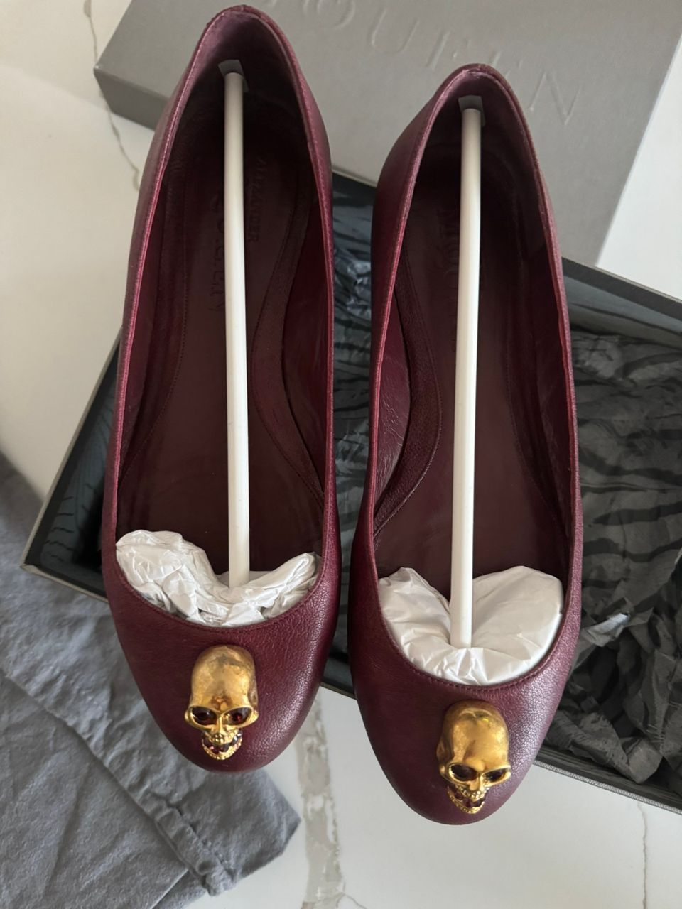 Alexander McQueen pääkallo - ballerinat / kengät koko 39,5