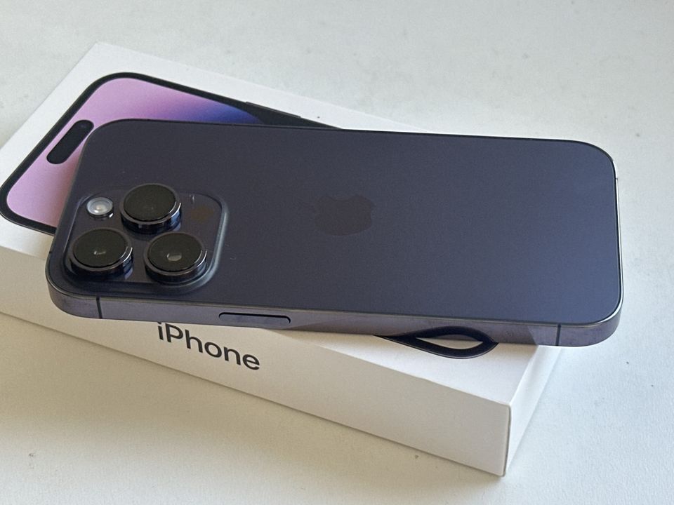 ALE iPhone 14 Pro 128GB purple - TAKUU 12 kk kuin uusi