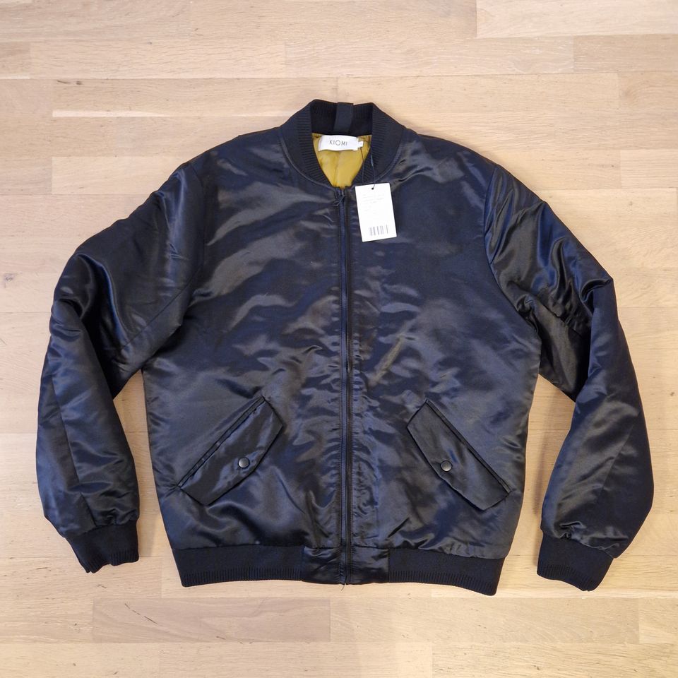 Vintage miesten bomber-takki/pilottitakki, koko L