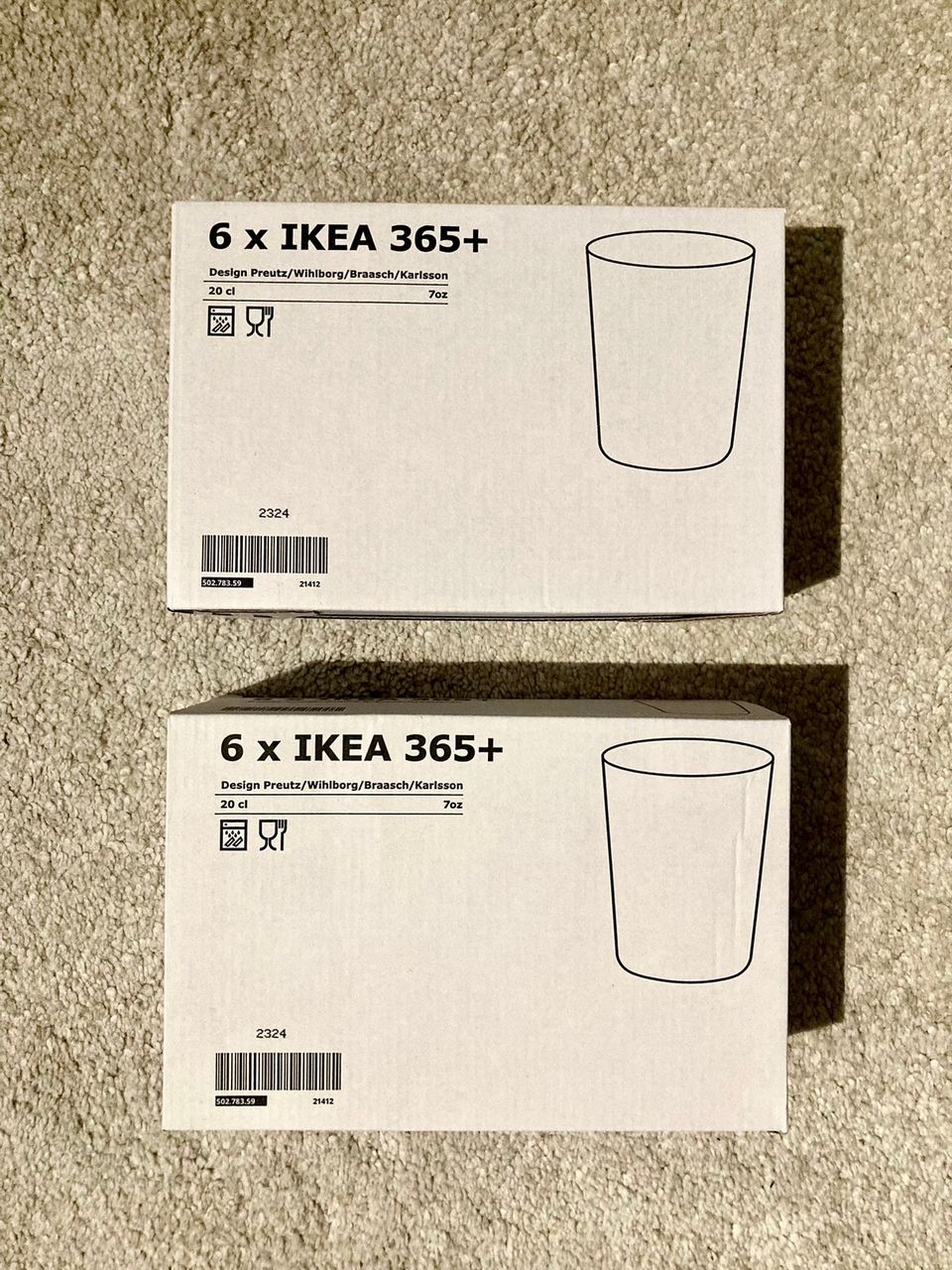 12 x Uusia Ikea 365+ laseja