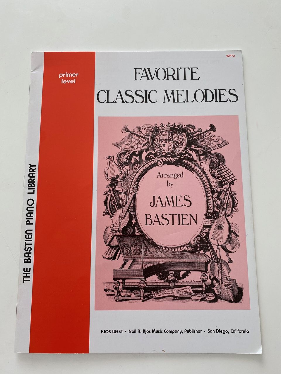 Pianonuotit: J.Bastien: Favorite classic Melodies. Taso Primer