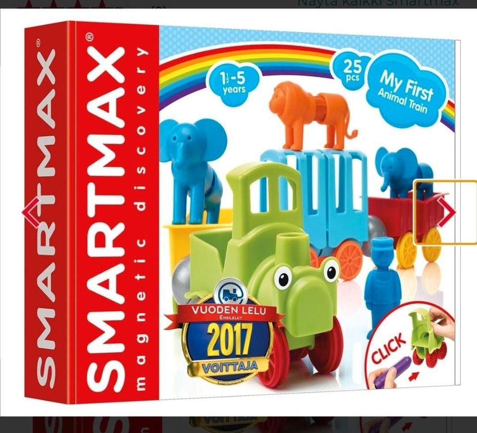 Smartmax magneetti ensimmäinen junani-lelu.