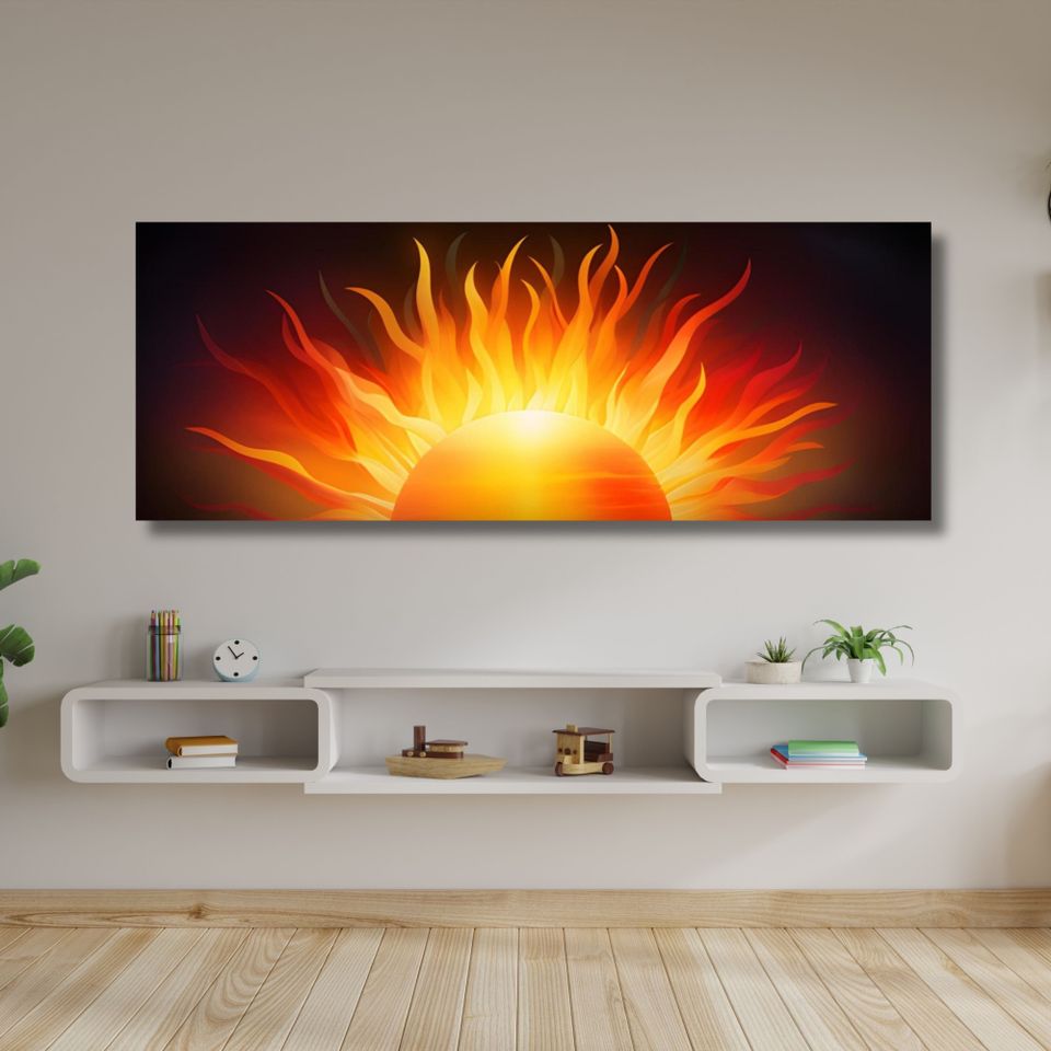 Uusi "Large Sunshine" Canvas Taulu