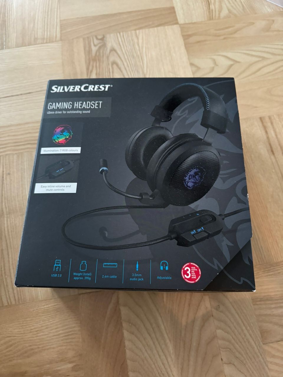 SilverCrest gaming headset, langallinen