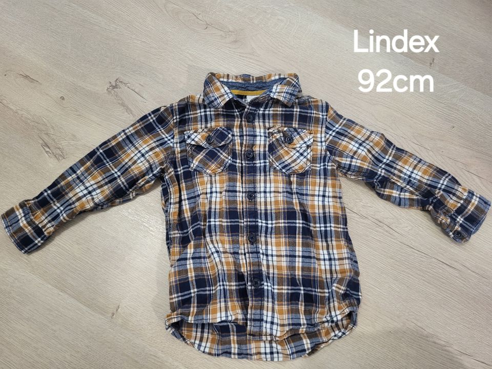 Lindex ruutupaita 92cm