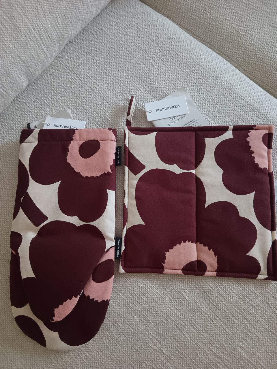 Marimekko Unikko Uunikinnas ja patalappu