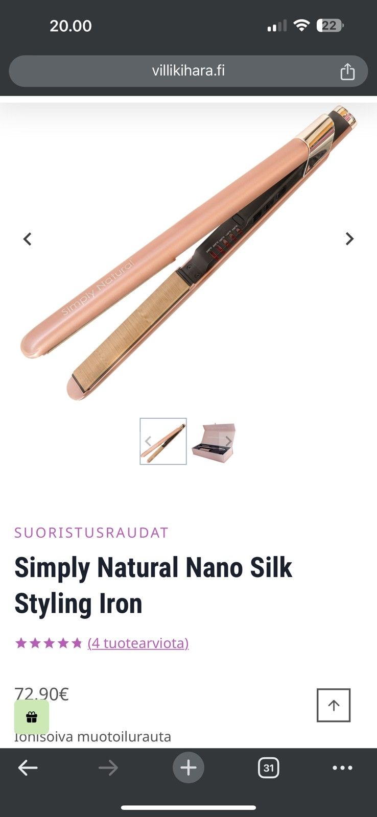 Simply Natural Suoristusrauta