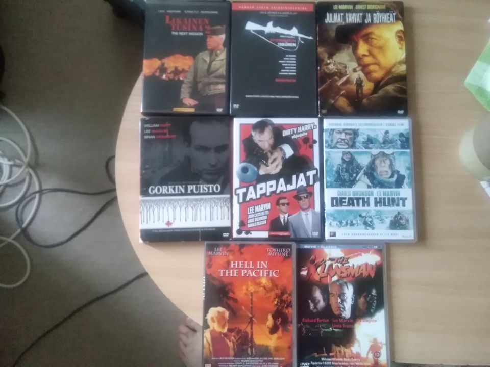 Lee Marvin dvd elokuvat x 8 erilaista