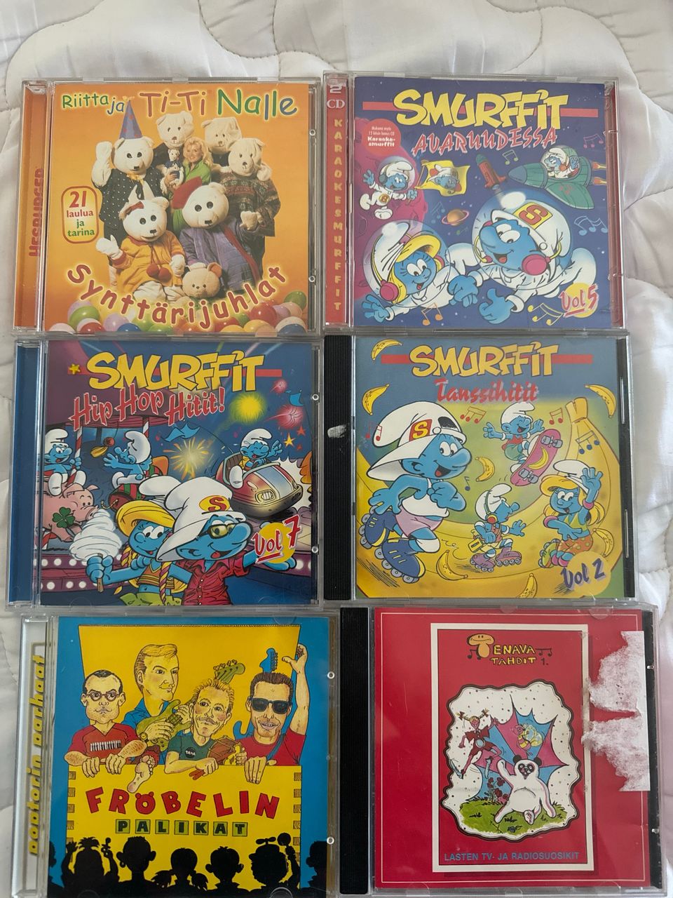 Smurffi-, Titi-Nalle ja Fröbelin palikat cd:t