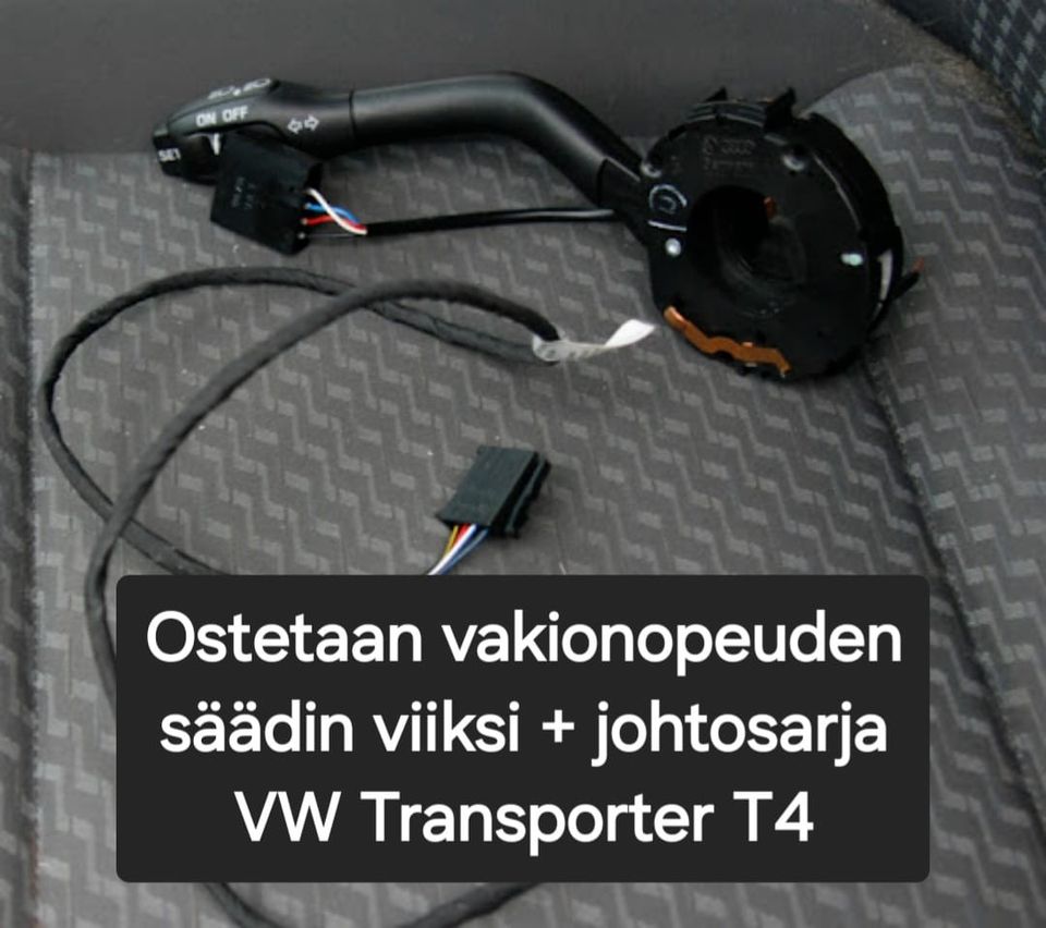 Vakionopeudensäädin viiksi + johtosarja VW Transporter T4