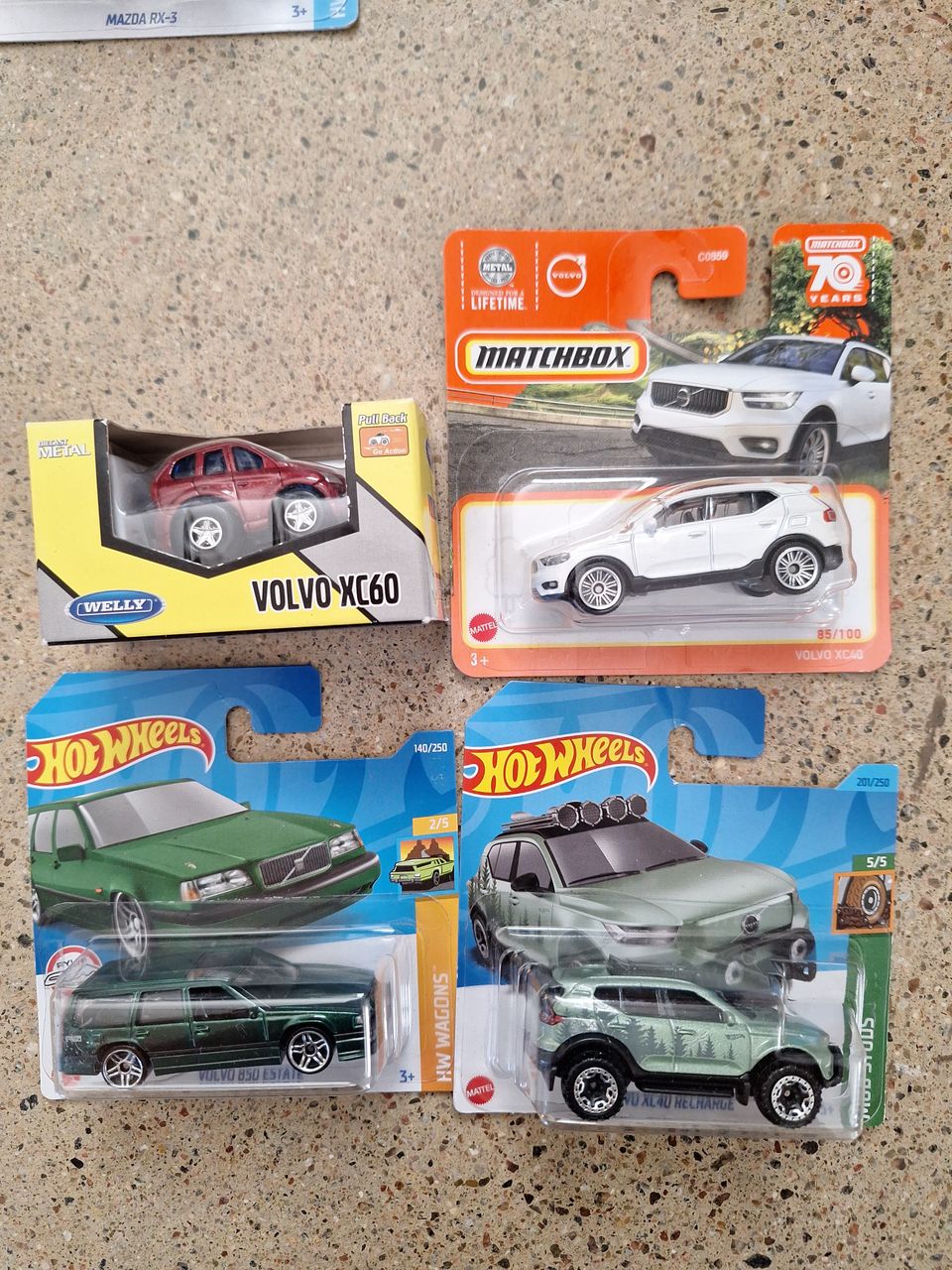 4x Volvo Hot Wheels Matchbox Welly