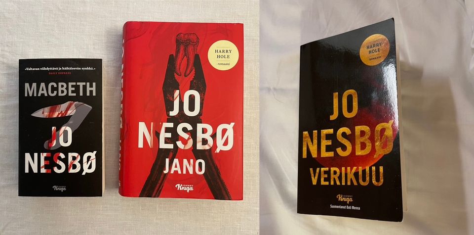 KIRJAT - JO NESBØ POKKARIT ja KOVAKANTINEN KIRJA