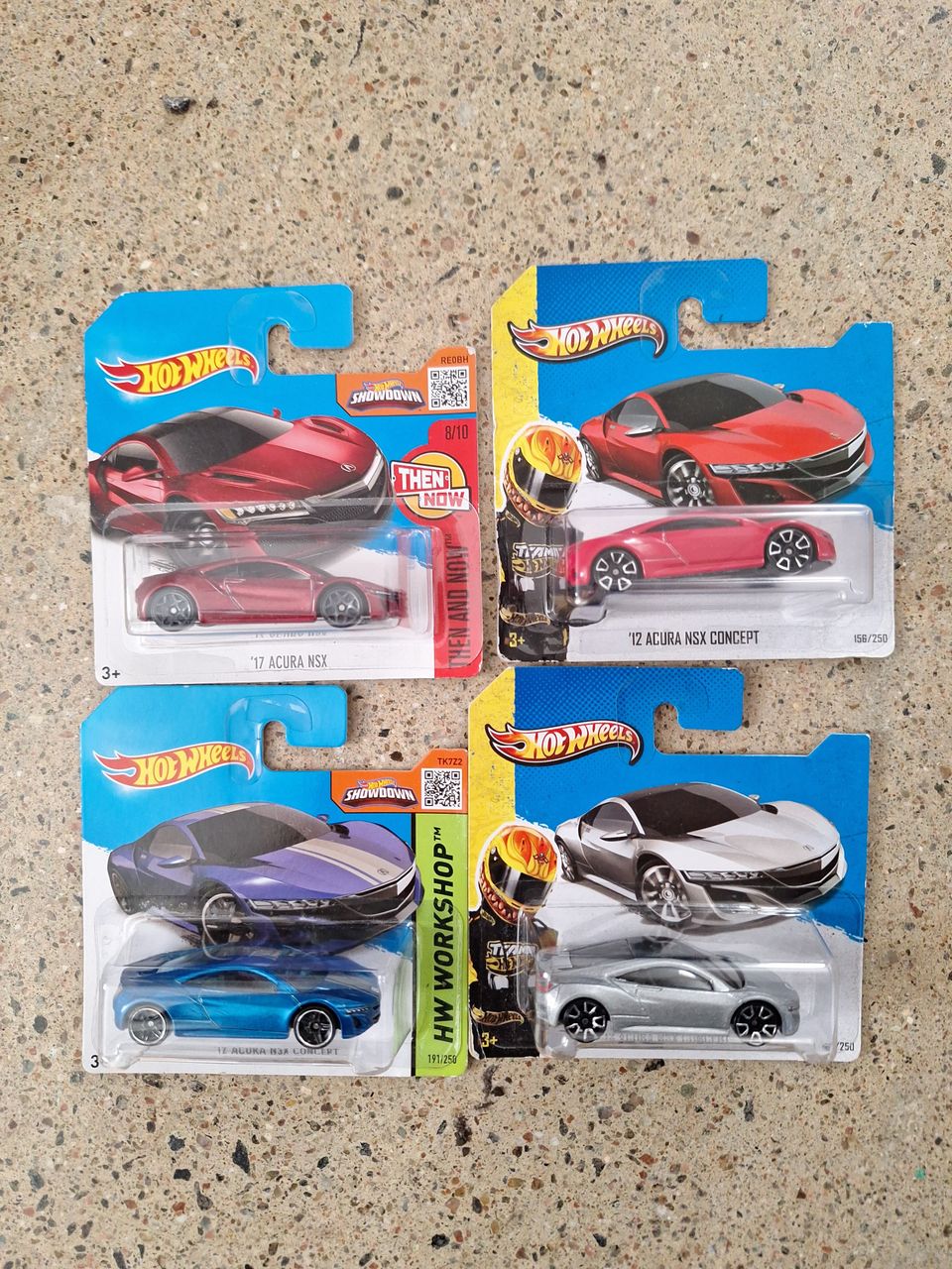 4x Hot Wheels Acura