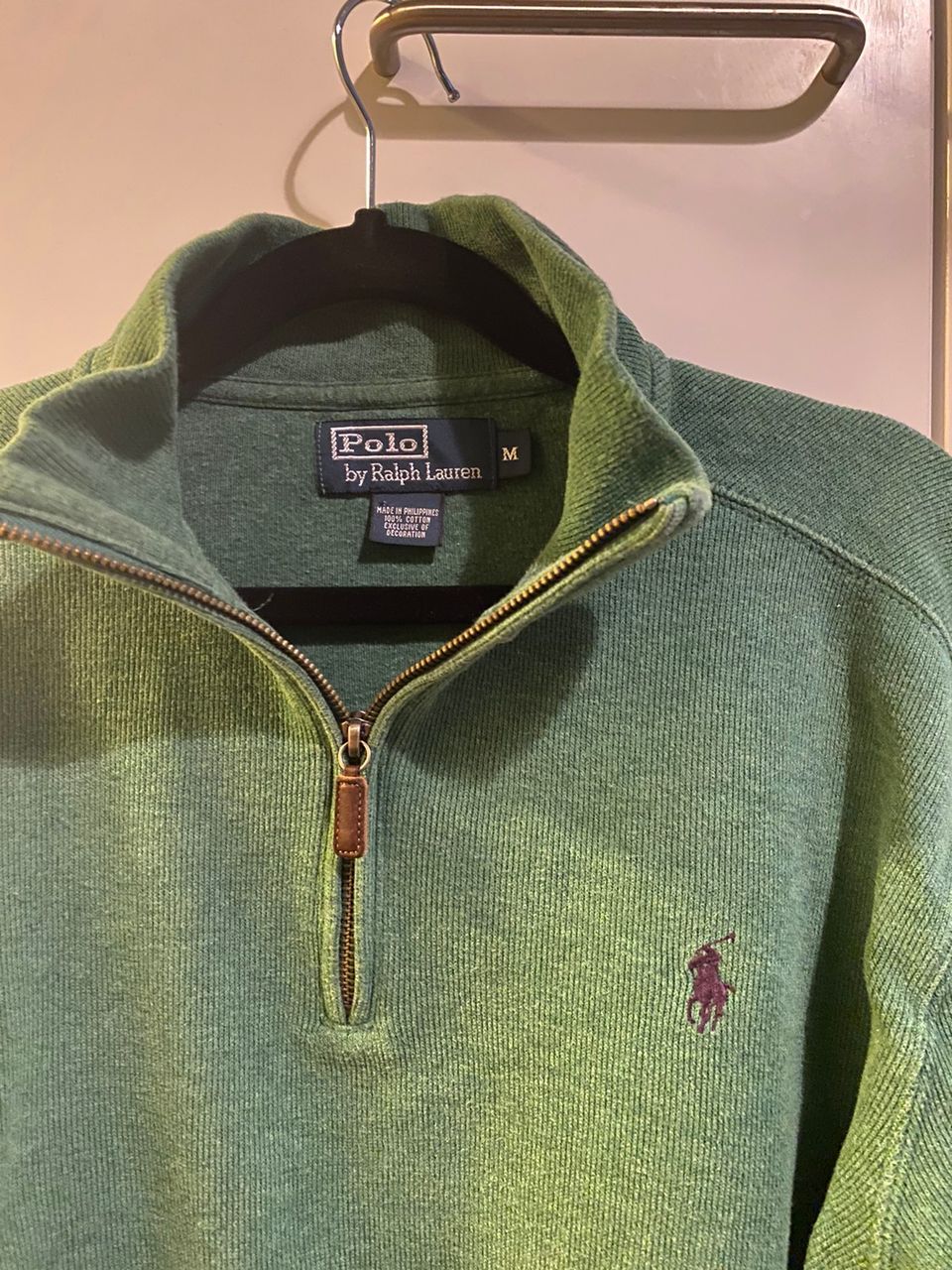 Ralph lauren quarter zip (M)