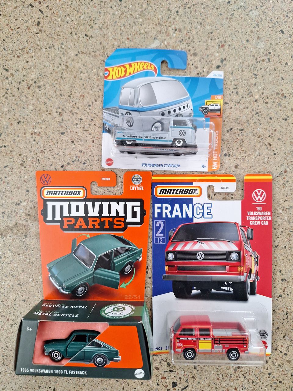 3x Volkswagen VW Matchbox Hot Wheels